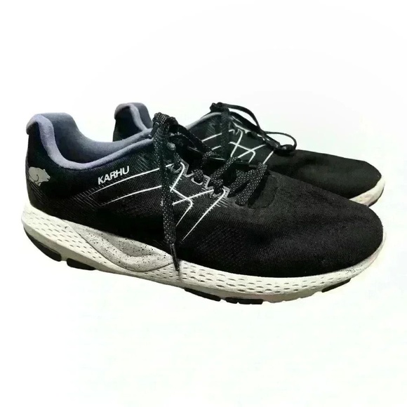 Karhu Other - KARHU IKONI 2020 Mesh Knit Running Shoe Sneaker in Jet Black/Folkstone Grey 10.5